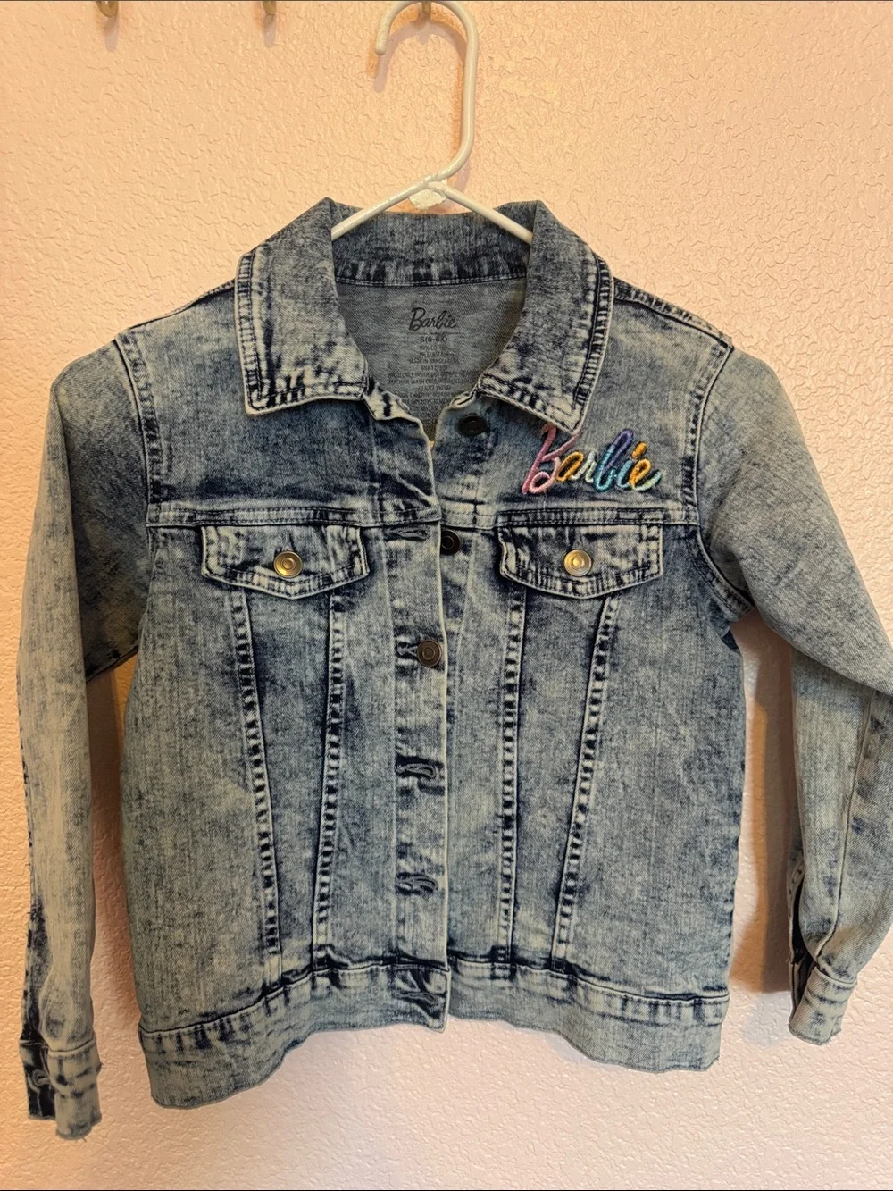 Barbie Jean Jacket - Acid Wash Blue Denim